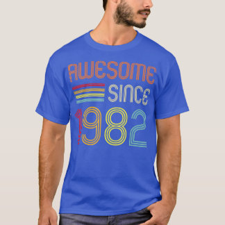 Geweldige sinds 1982 40e verjaardag Retro  T-shirt