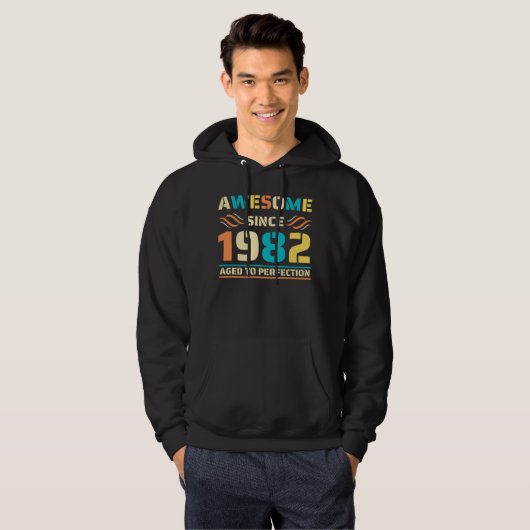 Geweldige sinds 1982 42e Verjaardag Hoodie (Voorkant volledig)