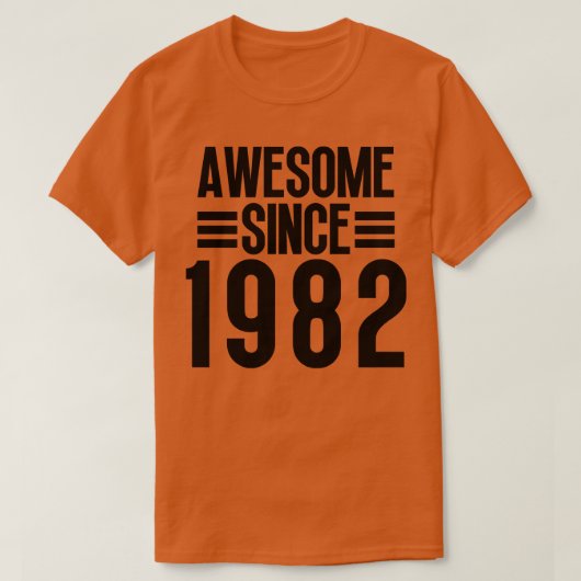 Geweldige sinds 1982 7 t-shirt (Design voorkant)