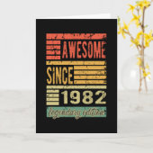 Geweldige sinds 1982: Birthday Gift Kaart (Gele Bloem)