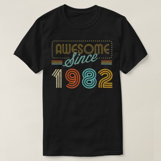 Geweldige sinds 1982, geboortejaar t-shirt (Design voorkant)