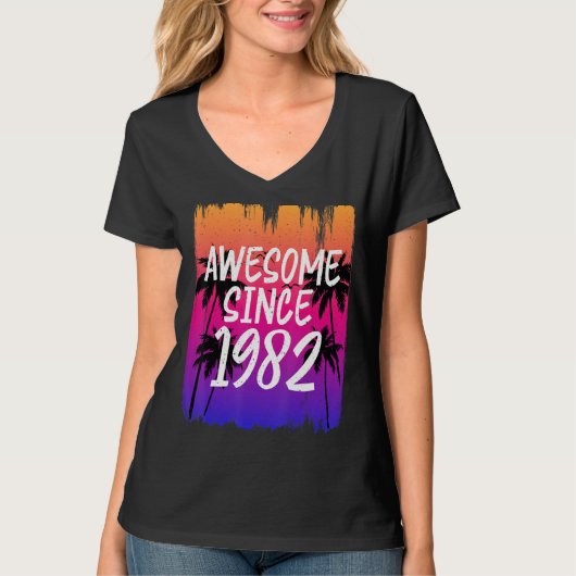 Geweldige sinds 1982 Retro Limited Edition T-shirt (Voorkant)