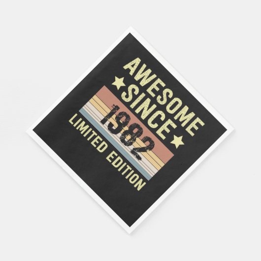 Geweldige sinds 1982 servet (Hoek)