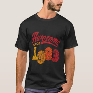 Geweldige sinds 1983 36 jaar oud 36e verjaardagsca t-shirt