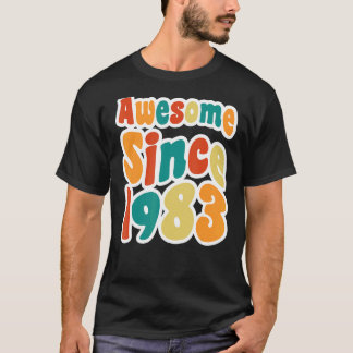 Geweldige sinds 1983 40 jaar oud en 40 jaar oud t-shirt