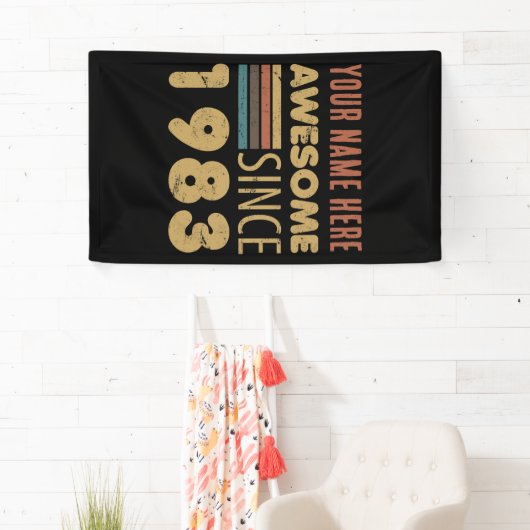 Geweldige sinds 1983 40e verjaardag spandoek (Insitu)