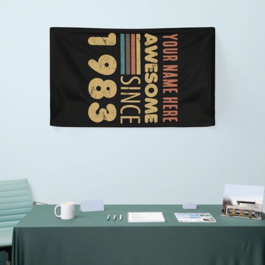 Geweldige sinds 1983 40e verjaardag spandoek (Beurs)