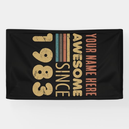 Geweldige sinds 1983 40e verjaardag spandoek (Horizontaal)