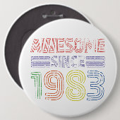 Geweldige sinds 1983  Button (Voorkant /achterkant)