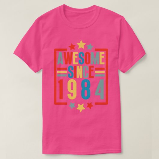 Geweldige sinds 1984 5 t-shirt (Design voorkant)