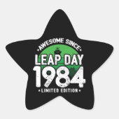 Geweldige sinds 1984 schrikkeljaardag feb 29 Verja Ster Sticker (Voorkant)