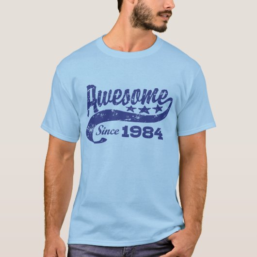 Geweldige sinds 1984 t-shirt (Voorkant)