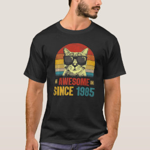 Geweldige sinds 1985 38e verjaardag Gift Cat Lover T-shirt