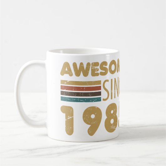 Geweldige sinds 1985 40e verjaardag koffiemok (Links)