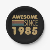 Geweldige sinds 1985 40e verjaardag papieren bordje (Voorkant)