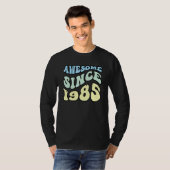 Geweldige sinds 1985 Retro Verjaardag T-shirt (Voorkant volledig)