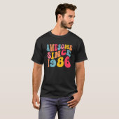 Geweldige sinds 1986 36 jaar oude Retro 36e T-shirt (Voorkant volledig)