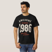 Geweldige sinds 1986 - 36th Birthday Retro Classic T-shirt (Voorkant volledig)