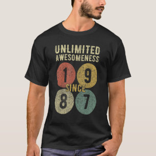 Geweldige sinds 1987 36e verjaardag 36 jaar oude M T-shirt