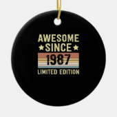 Geweldige sinds 1987 keramisch ornament (Voorkant)