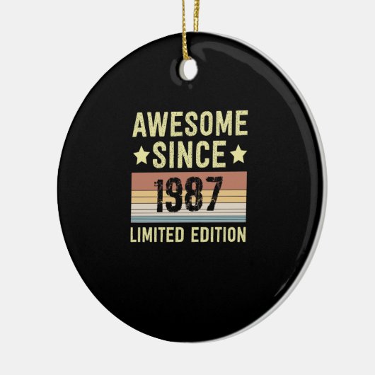 Geweldige sinds 1987 keramisch ornament (Links)