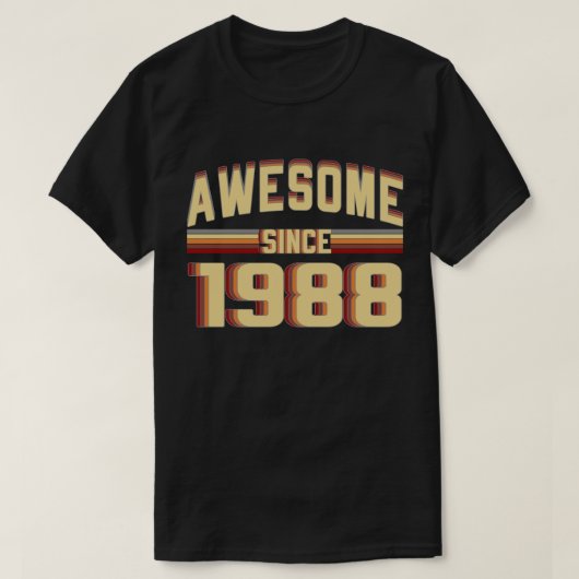 Geweldige sinds 1988  31 jaar oud t-shirt (Design voorkant)