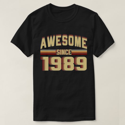Geweldige sinds 1989  30 jaar oud t-shirt (Design voorkant)