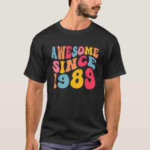 Geweldige sinds 1989 33 jaar oud Retro  33rd T-shirt