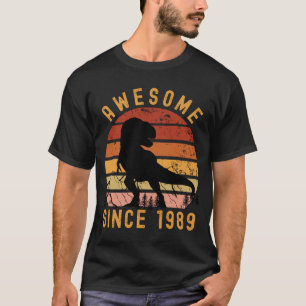 Geweldige sinds 1989 Dinosaur T-shirt