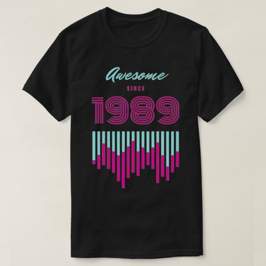 Geweldige sinds 1989 t-shirt (Design voorkant)