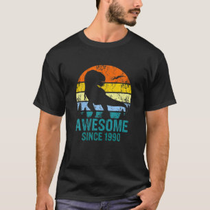 Geweldige sinds 1990 Dinosaur Rex 31 jaar oud T-shirt