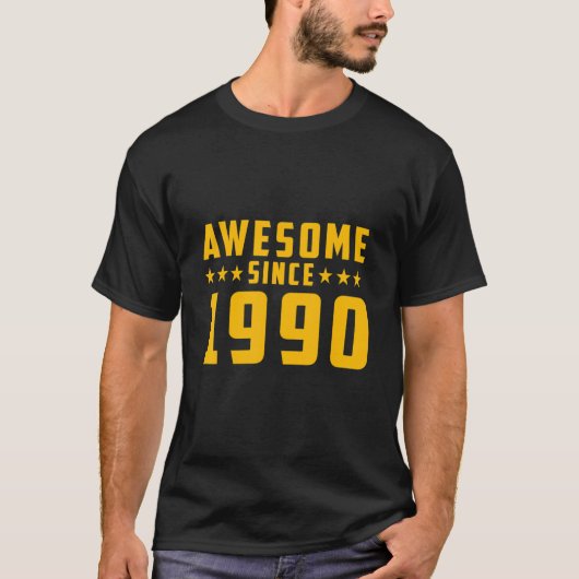 Geweldige sinds 1990 t-shirt (Voorkant)