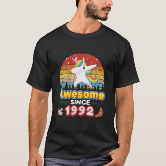 Geweldige sinds 1992 28e verjaardag van de abbing t-shirt (Voorkant)