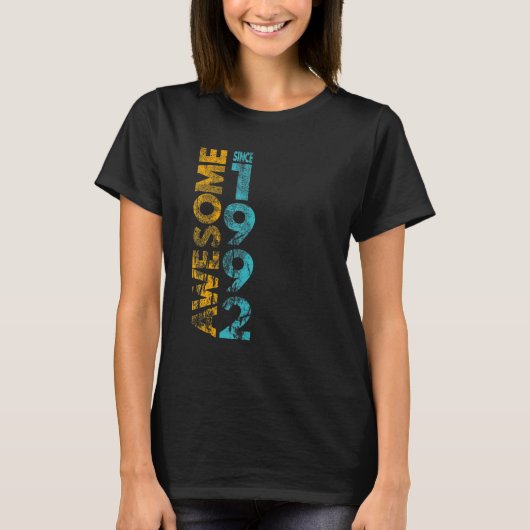 Geweldige sinds 1992 t-shirt (Voorkant)