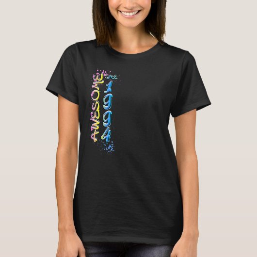 Geweldige sinds 1994 Graffiti Motif T-shirt (Voorkant)