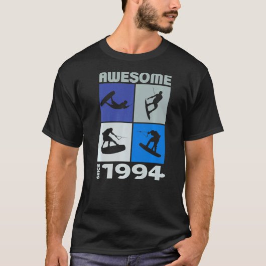 Geweldige sinds 1994 Wakeboard lifestyle T-shirt (Voorkant)