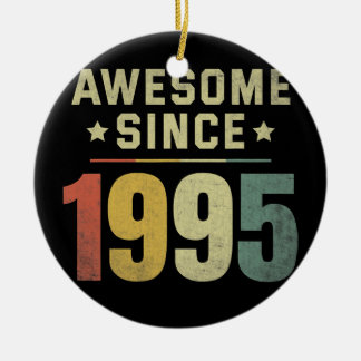 Geweldige sinds 1995 27e verjaardag van de Mannen  Keramisch Ornament