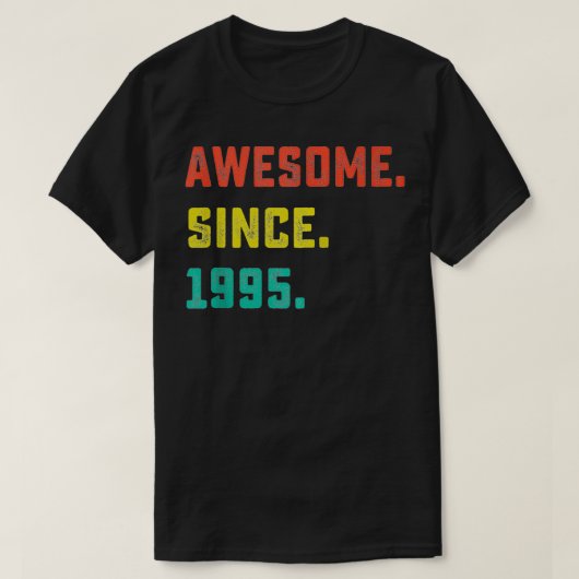 Geweldige sinds 1995 28 jaar oud T-shirt (Design voorkant)