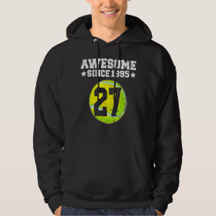 Geweldige sinds 1995 Tennis 27e verjaardag 27 jaar Hoodie