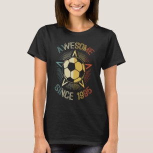 Geweldige sinds 1995 Voetbal Verjaardag Retro Team T-shirt