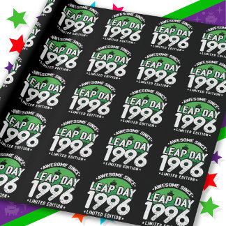 Geweldige sinds 1996 schrikkeljaar dag feb 29 Verj Cadeaupapier