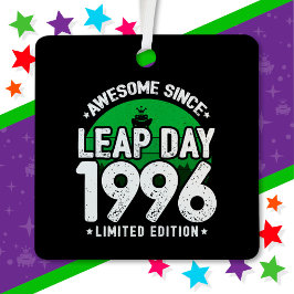 Geweldige sinds 1996 schrikkeljaar dag feb 29 Verj Metalen Ornament