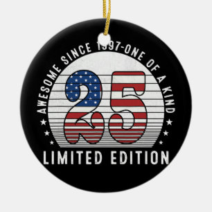 Geweldige sinds 1997 25 jaar oud 25 jaar oud keramisch ornament