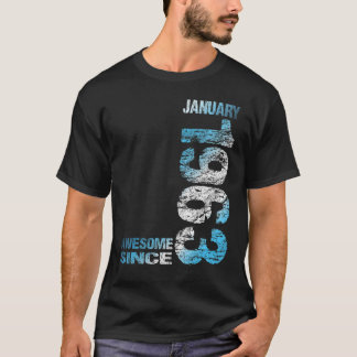 Geweldige sinds 1 januari 1963 60e verjaardag Gebo T-shirt