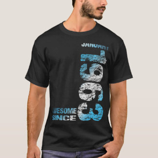 Geweldige sinds 1 januari 1963 60e verjaardag Gebo T-shirt