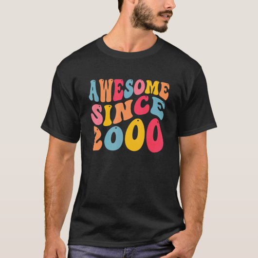 Geweldige sinds 2000 22 jaar oud Retro 22e T-shirt (Voorkant)