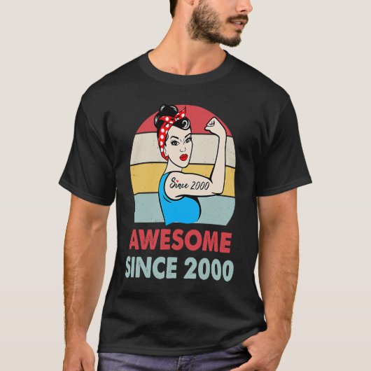 Geweldige sinds 2000 23 jaar oud 23 jaar oud t-shirt (Voorkant)