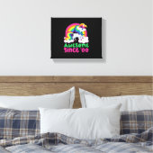 Geweldige Sinds 2000 Eenhoorn Canvas Afdruk (Insitu (Slaapkamer))