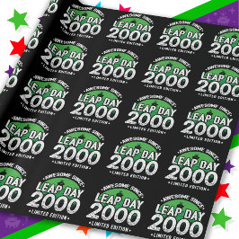 Geweldige sinds 2000 schrikkeljaar dag feb 29 Verj Cadeaupapier