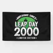 Geweldige sinds 2000 schrikkeljaar dag feb 29 Verj Spandoek (Horizontaal)